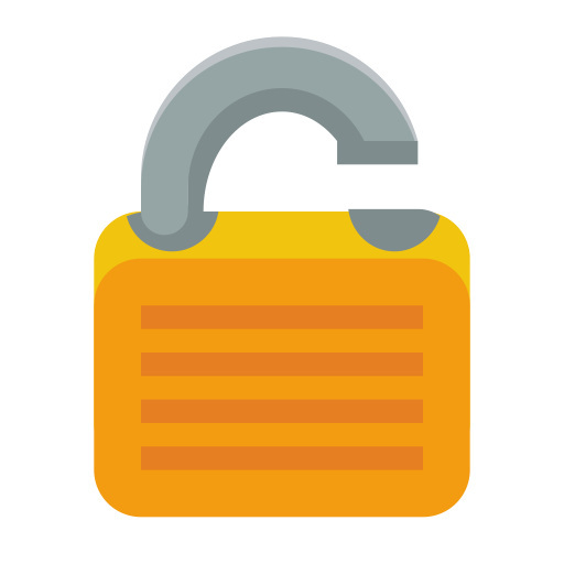 Open, Lock Icon