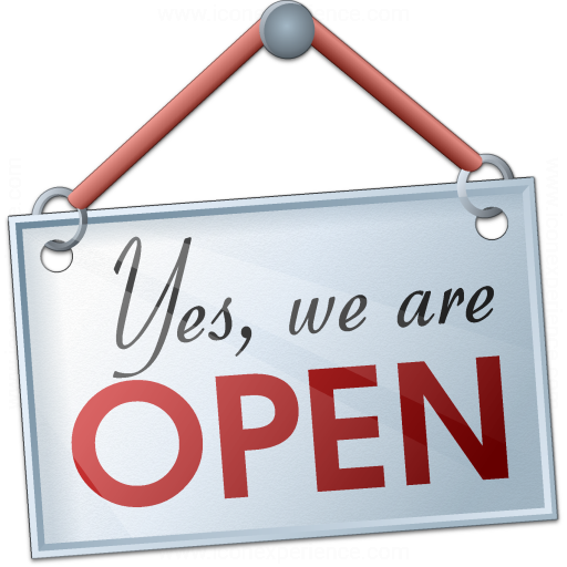 Iconexperience V Collection Signboard Open Icon