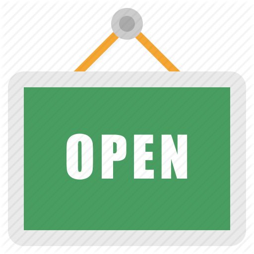 Open, Sign, Store Icon