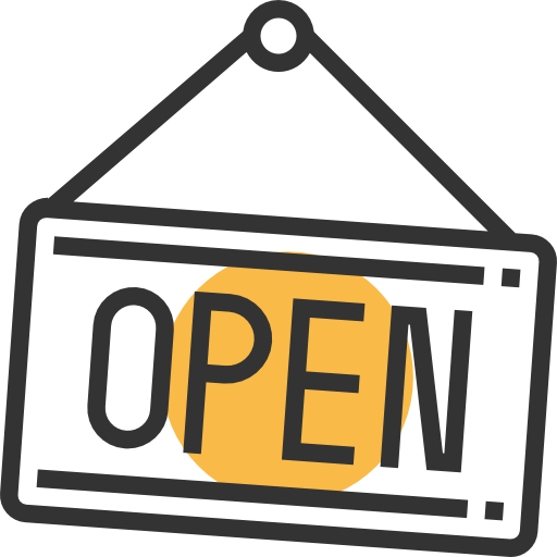 Shop, Open, Sign, Commerce And Shopping, Signal, Business Icon