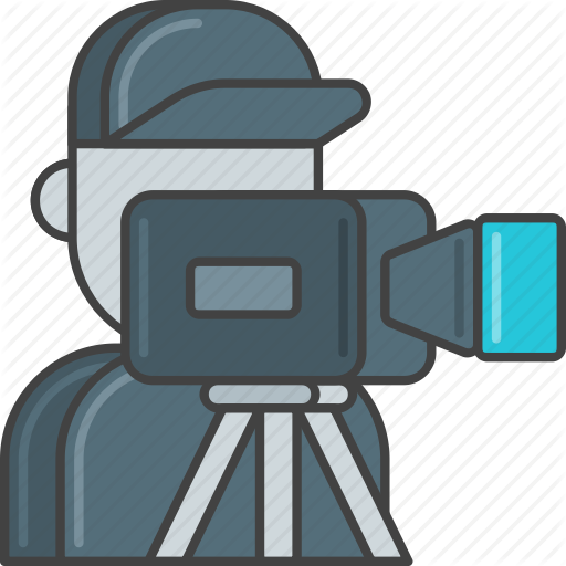 Camera, Film, Movie, Operator, Production, Staff, Video Icon
