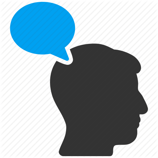 Body, Idea, Opinion, Problem, Question, Talk, Think Icon