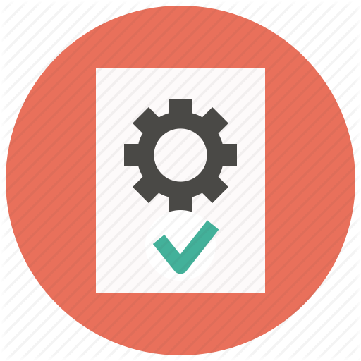 Settings, File, Gear, Page, Document, Approve, Options Icon