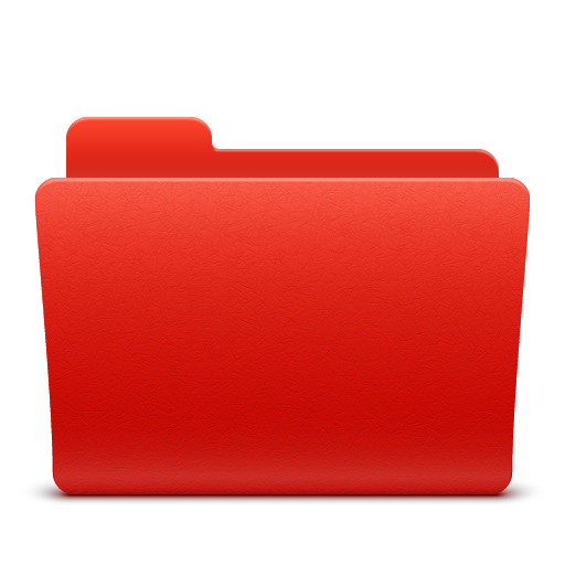 Folder, New, Red, Soda Icon