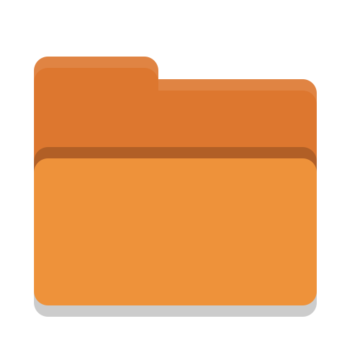 Folder, Orange, Drag, Accept Icon Free Of Papirus Places