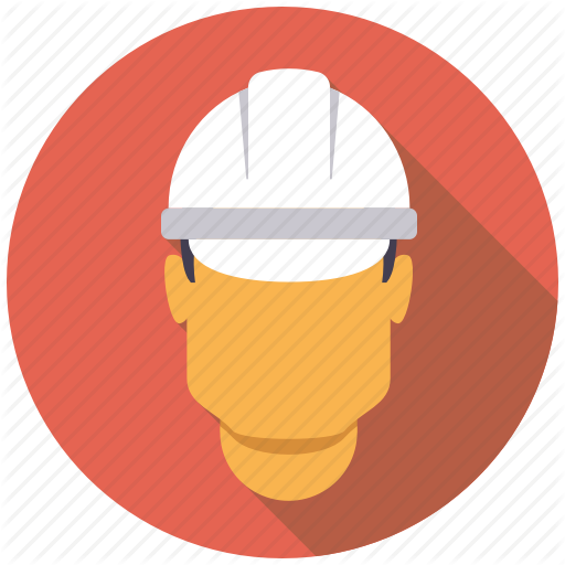 Hard Hat, Helmet, Industrial, Industry, Man, Worker Icon