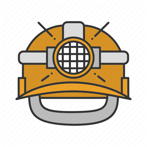 Hard Hat, Helmet, Industrial, Light, Miner Hat, Safety Icon
