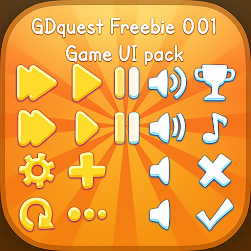 Cartoon Mobile Rounded Icon Buttons