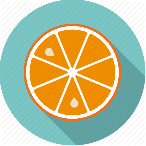 Citrus, Food, Fresh, Fruit, Orange, Slice Icon