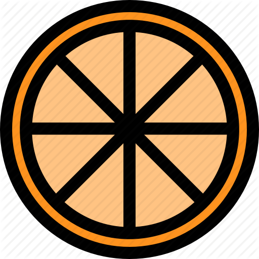 Food, Fresh, Fruit, Healthy, Orange, Slice Icon