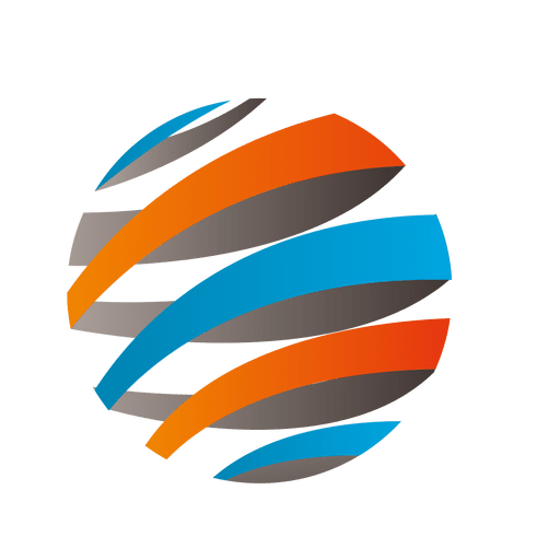 Colorful Stripes Orbit Icon