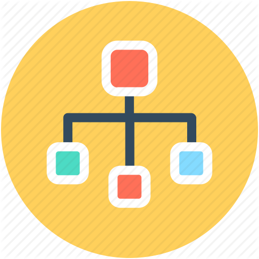Hierarchy, Network, Organization Structure, Sitemap, Workflow Icon