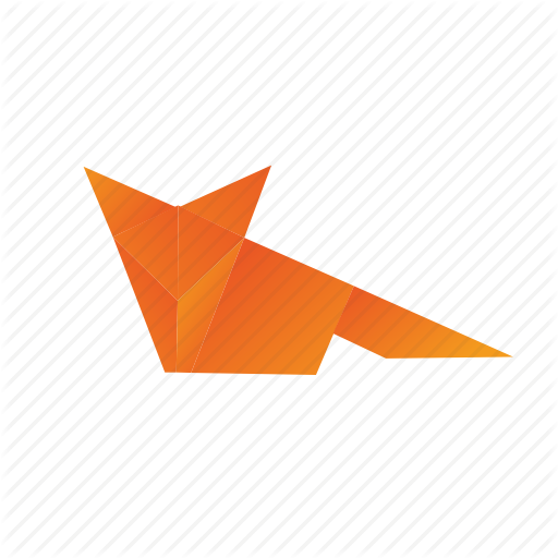 Animals, Classic, Fox, Origami, Paper, Wild Icon