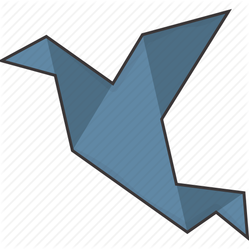 Bird, Origami Icon