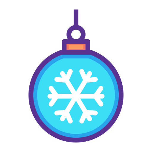Holidays Ornament Filled Outline Black Icon