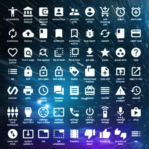 Free Icons From Google For Your Delphi Firemonkey Apps