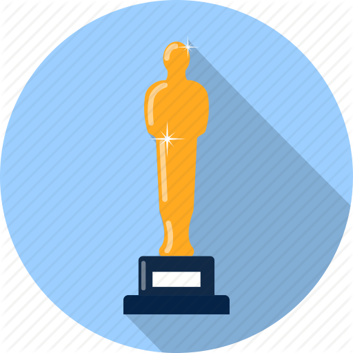 Award, Hollywood, Oscar, Prize, Statuette, Theatre, Trophy Icon