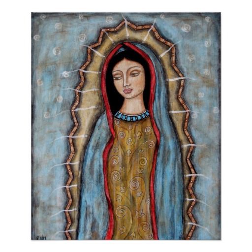 Our Lady Of Guadalupe Poster Sta Madonna