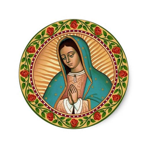 Our Lady Of Guadalupe Classic Round Sticker Crafts