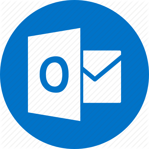 Circle, Document, File, Format, Microsoft, Outlook, Type Icon