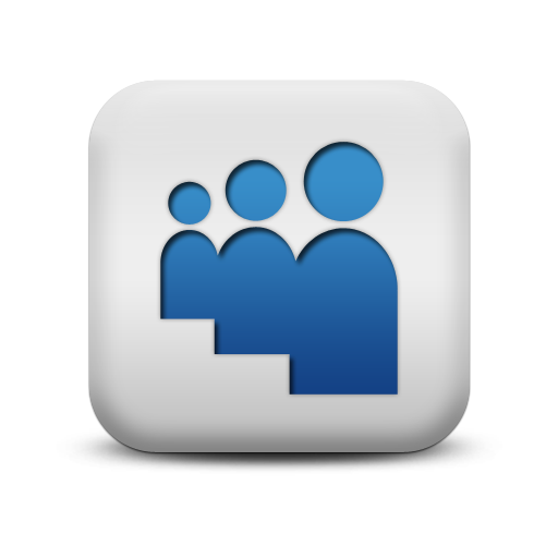 Myspace Icon From The Matte Blue And White Square Icons Collection