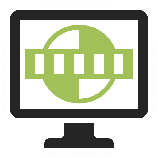 Monitor Test Card Icon Iconexperience