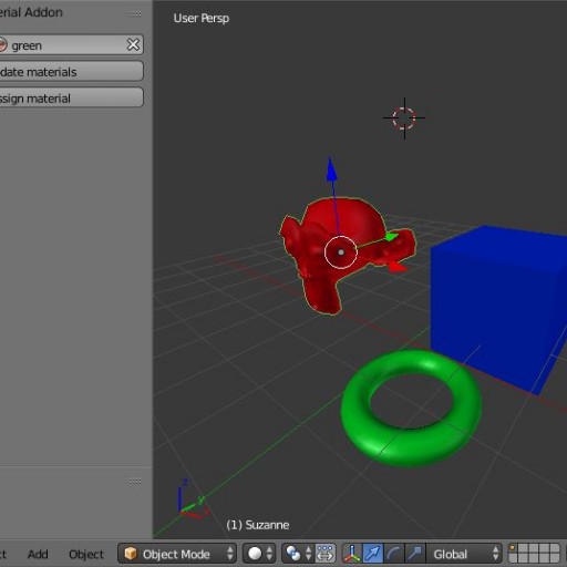 Addon Override A Material For A Group Or A Object Linked Blend