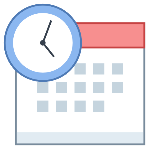 Overtime, Calendar, Clock Icon Free Of Responsive Office Icons