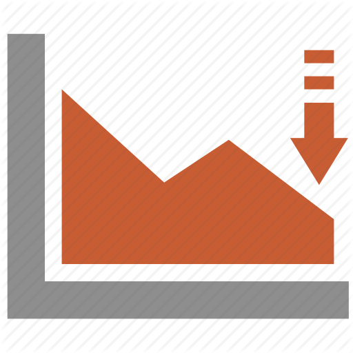 Chart, Down, Falling, Graph, Overview, Sales Icon