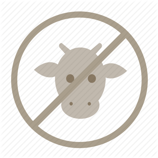 Lacto Ovo, Meat Free, No Cow, No Meat, Vegan, Vegetarian Icon