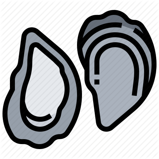 Animal, Food, Oyster, Seafood, Shell, Shellfish Icon