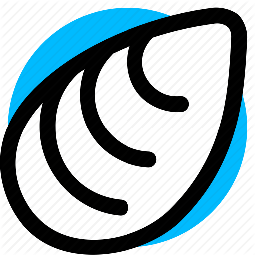 Mollusk, Mussel, Oyster, Seafood, Shell Icon