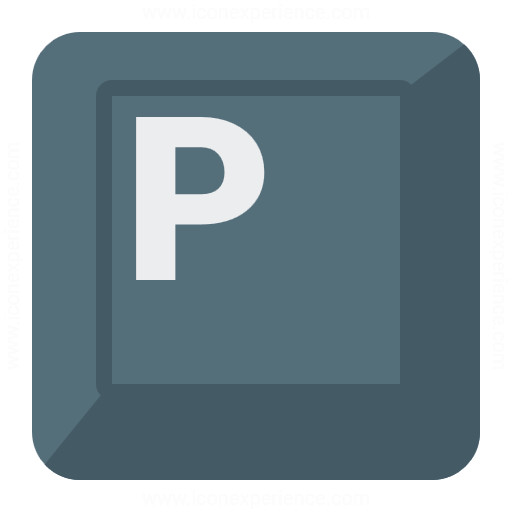 Iconexperience G Collection Keyboard Key P Icon