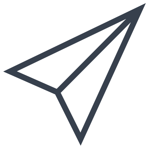 Letter Outline Black Icon