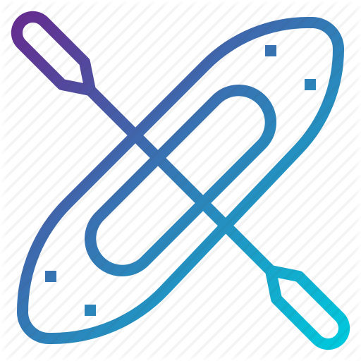 Boat, Kayak, Paddle Icon