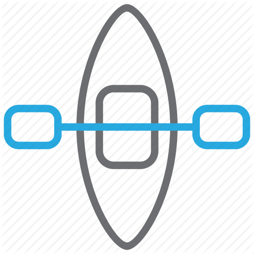 Canoe, Canoeing, Kayak, Paddle Icon