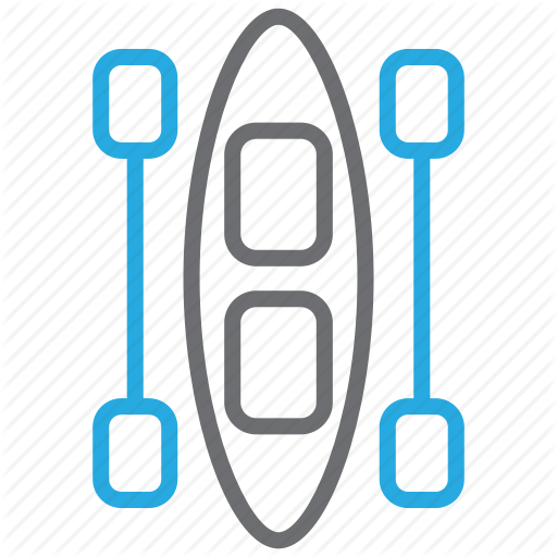 Canoe, Kayak, Paddle Icon