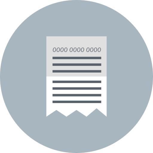 Invoice, Paid, Bill, Receipt, Paper Icon