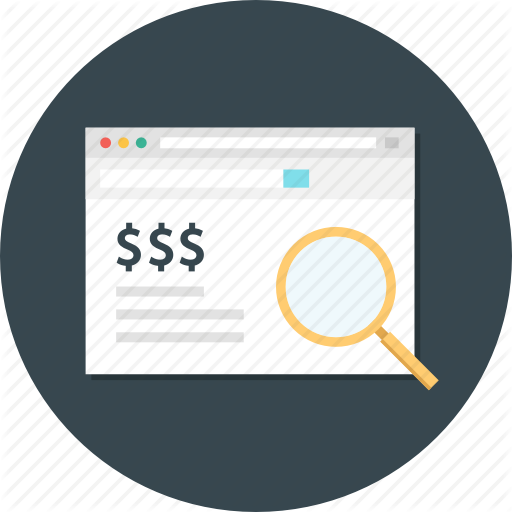 Paid, Paid Search, Search, Search Dollar, Search Money Icon