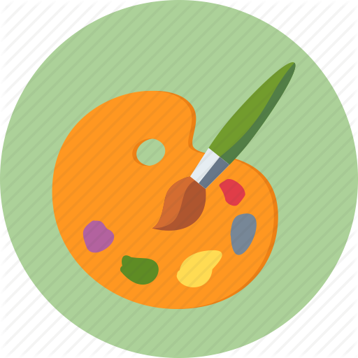 Colors, Design, Paint Brush, Palette Icon