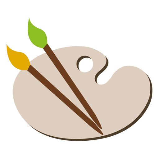 Color Brush And Palette