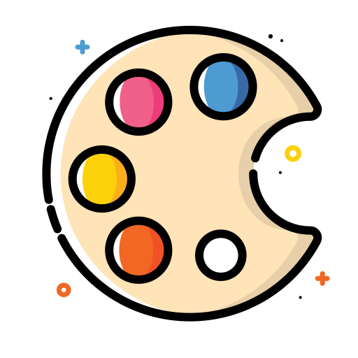 Painting Palette Icon Office Iconset Thalita Torres