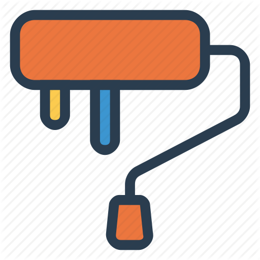 Color, Design, Paint, Roller Icon