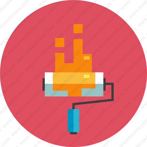 Download Paint,roller Icon Inventicons