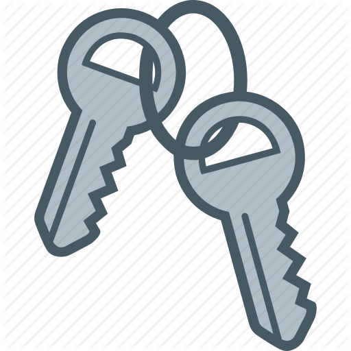 Home, House, Keys, Pair Icon