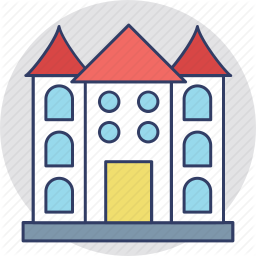 Dwelling House, Lodge, Mansion, Palace, Villa Icon
