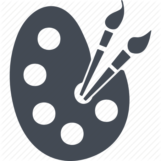 Creative Process, Paint Brushes, Painting, Palette Icon