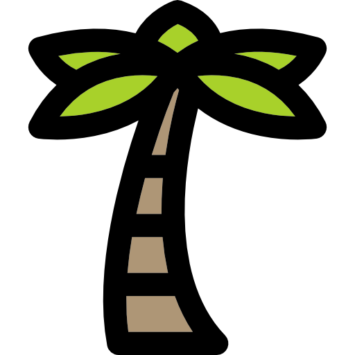 Palm Tree, Summertime, Summer Icon