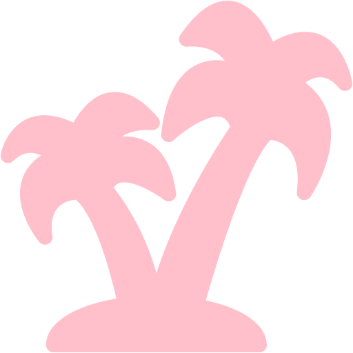 White Palm Tree Icon