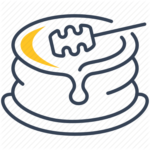 Food, Honey, Pancake Icon